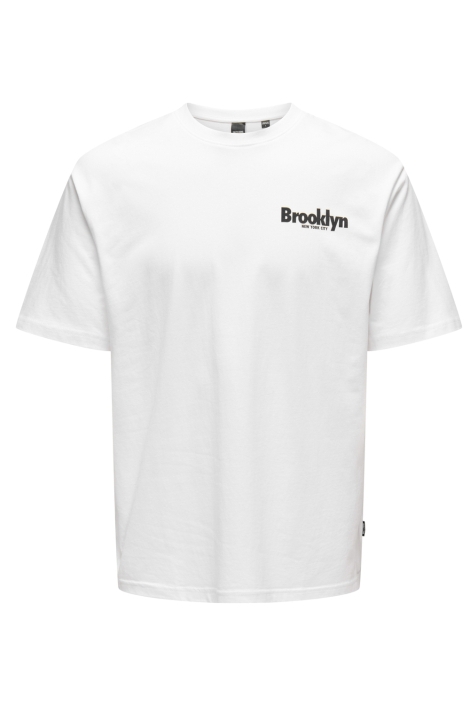 Only & Sons onskeane rlx ss print tee noos